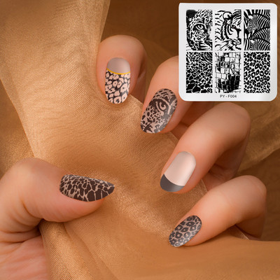 Bélyegzőlap Különböző stílusok Stencil Nail Art matricák Design Aranyos virágos körömdíszítő szett rozsdamentes acél felülnyomásos köröm