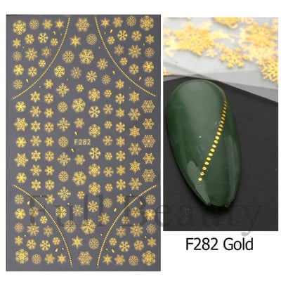 Snježna pahuljica Nail Art Dekoracija Zimski božićni dizajn 3D bijela snježna naljepnica Samoljepljivi klizač za novogodišnju manikuru Naljepnice 897 CHF