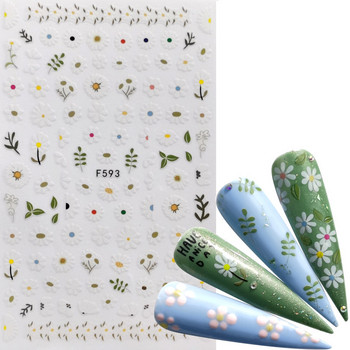 1 PC Comic Adhesive 3D Nail Sticker Фолио Decals For Nails Sticker Art Cartoon Nail Art Decorations Designs Tool