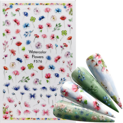 1 tk koomiline kleepuv 3D küünekleebiste fooliumkleebised küüntele kleebised koomiksite küünte kaunistuste kujunduse tööriist