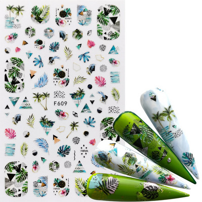 1 tk koomiline kleepuv 3D küünekleebiste fooliumkleebised küüntele kleebised koomiksite küünte kaunistuste kujunduse tööriist