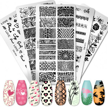 Издръжлив дизайн на ноктите за щамповане на плоча Скрепер за художествени печати Шаблони за печат от неръждаема стомана Прозрачен печат