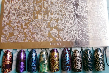 Στάμπινγκ νυχιών 12*6cm Πλάκες Ανθρώπινης Χλωρίδας και Πανίδας Σειρά DIY Design Nail Art Stamp Image Template