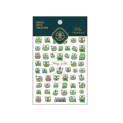 Crtani žaba medvjed lav naljepnice za nokte ukrasi za nokte naljepnice naljepnice za nokte ukrasi za manikuru