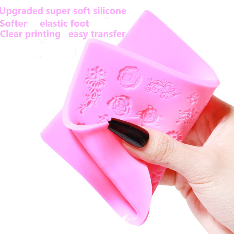 Alat za ukrašavanje silikonskih leptira za ukrašavanje noktiju Silikonski predložak za ukrašavanje noktiju Kalup za nokte u prahu Kromirani dodaci za manikuru nail art