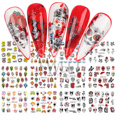 12db Cute Cows Prints Körömmatricák Fekete Fehér Tejes Tehenek Vízcsúszdák körmökhöz Fun Farm Manikűr Barkács Dekor Köröm Szerszámok SABN