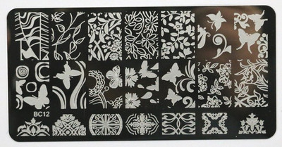 Όλα τα φύλλα Μοτίβο δάσους Ζωικά δέντρα Πρότυπο σφραγίδας εικόνας 6*12 εκ.