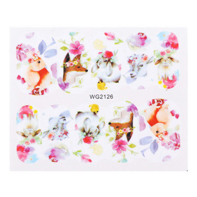 1 τεμ. Αυτοκόλλητα για νύχια Τριαντάφυλλα λουλούδια Σχέδια συρόμενα Διακοσμητικά νυχιών Μανικιούρ Νερό Αυτοκόλλητα Πολωνικά Φύλλα μεταφοράς Συμβουλή TRWG-1