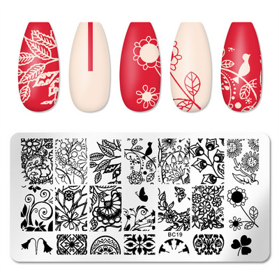 Plăci de ștanțare Scorpion, lebădă, iepure, pisică, imagine animală, șablon din oțel inoxidabil, tipar pentru unghii, textura