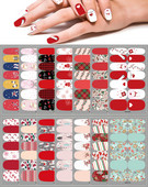 Novopristigle festivalske naljepnice za nokte Zimske pahuljice Rukavice Naljepnice za nokte 14 savjeta Božićna punopokrivna pasta Dodaci za šminkanje