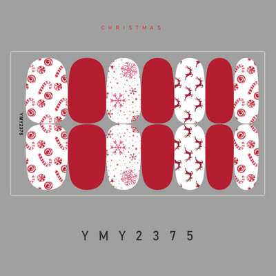 Novopristigle festivalske naljepnice za nokte Zimske pahuljice Rukavice Naljepnice za nokte 14 savjeta Božićna punopokrivna pasta Dodaci za šminkanje