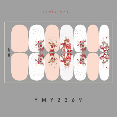 Novopristigle festivalske naljepnice za nokte Zimske pahuljice Rukavice Naljepnice za nokte 14 savjeta Božićna punopokrivna pasta Dodaci za šminkanje