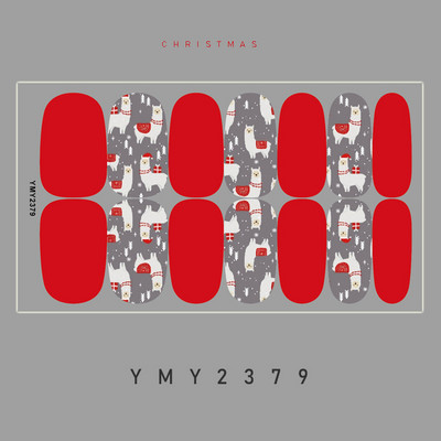 Novopristigle festivalske naljepnice za nokte Zimske pahuljice Rukavice Naljepnice za nokte 14 savjeta Božićna punopokrivna pasta Dodaci za šminkanje