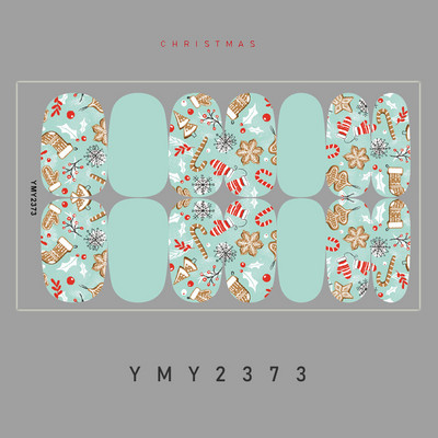 Novopristigle festivalske naljepnice za nokte Zimske pahuljice Rukavice Naljepnice za nokte 14 savjeta Božićna punopokrivna pasta Dodaci za šminkanje