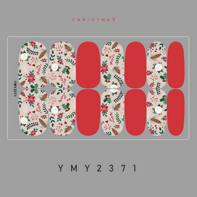 Novopristigle festivalske naljepnice za nokte Zimske pahuljice Rukavice Naljepnice za nokte 14 savjeta Božićna punopokrivna pasta Dodaci za šminkanje