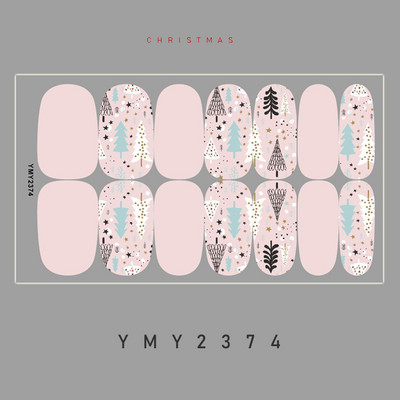 Novopristigle festivalske naljepnice za nokte Zimske pahuljice Rukavice Naljepnice za nokte 14 savjeta Božićna punopokrivna pasta Dodaci za šminkanje