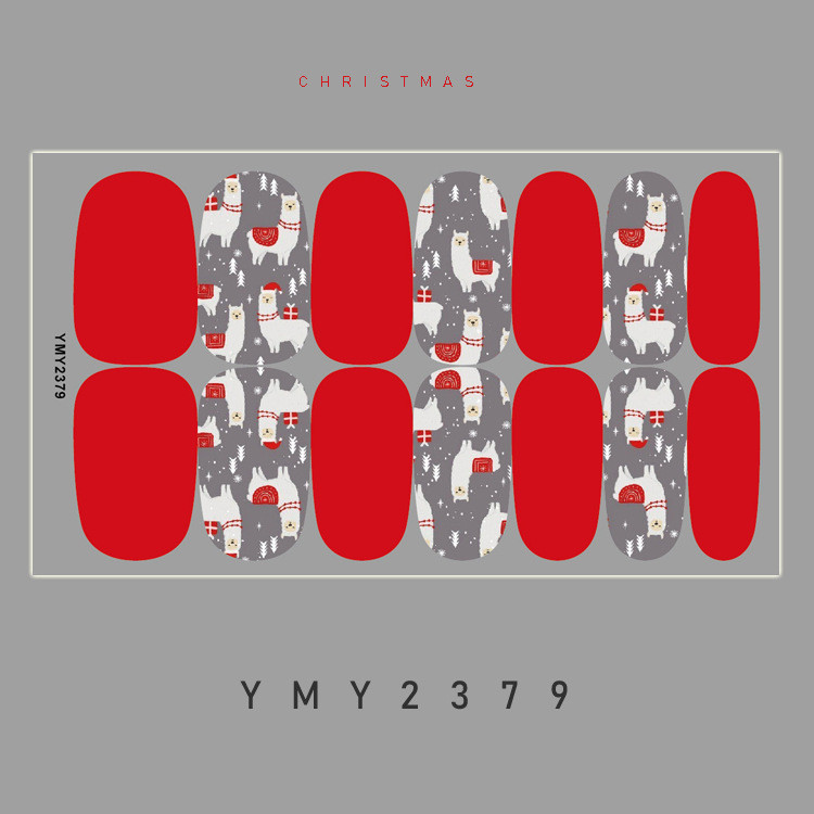 Novopristigle festivalske naljepnice za nokte Zimske pahuljice Rukavice Naljepnice za nokte 14 savjeta Božićna punopokrivna pasta Dodaci za šminkanje