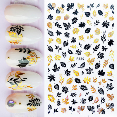 Αυτοκόλλητο νυχιών σε 5D λευκό ανάγλυφο λουλούδι, Χειμερινή χαραγμένη κόλλα σε γραμμή πεταλούδας, ολισθαίνοντα διακοσμητικό για μανικιούρ Decal NFSTZ-5D037