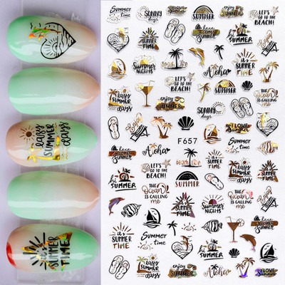 Αυτοκόλλητο νυχιών σε 5D λευκό ανάγλυφο λουλούδι, Χειμερινή χαραγμένη κόλλα σε γραμμή πεταλούδας, ολισθαίνοντα διακοσμητικό για μανικιούρ Decal NFSTZ-5D037