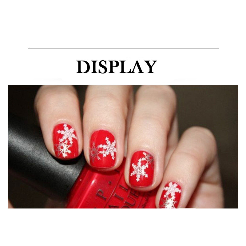 Model de frumusețe Plăci de ștanțare Nail Art DIY Polish Printing Șablon de unghii Model de Crăciun Șablon pătrat din oțel imprimat