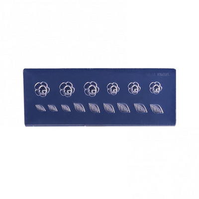 Silikoonist 3D vorm küünte šabloonid küüned nikerdamine templiplaat küünekunsti šabloon UV geellakk maniküür vorm isetegemise tööriistad