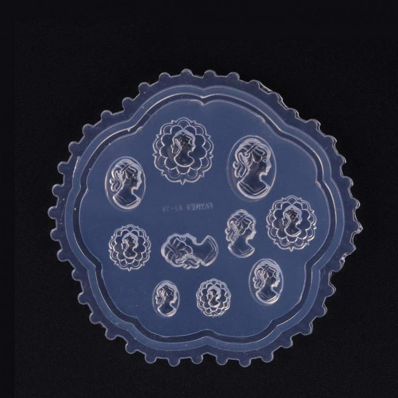 Silikoonist 3D vorm küünte šabloonid küüned nikerdamine templiplaat küünekunsti šabloon UV geellakk maniküür vorm isetegemise tööriistad