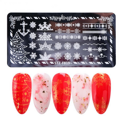 1 kom. Predložak za prijenos noktiju Retro leptir Glazbena nota Božićna pahuljica Predložak za nokte Ukras za nokte