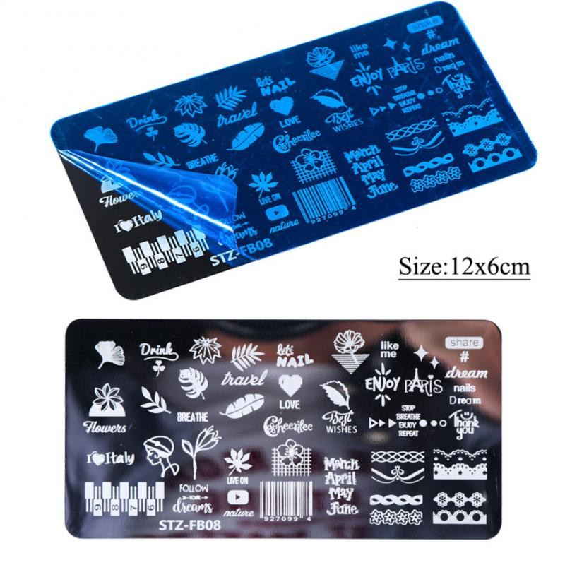 1 kom. Predložak za prijenos noktiju Retro leptir Glazbena nota Božićna pahuljica Predložak za nokte Ukras za nokte