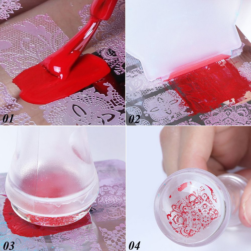 Moda din oțel inoxidabil frumusețe fulg de zăpadă floare elan ștampila șablon plăci de ștanțare șablon rotund pentru arta unghiilor de Crăciun