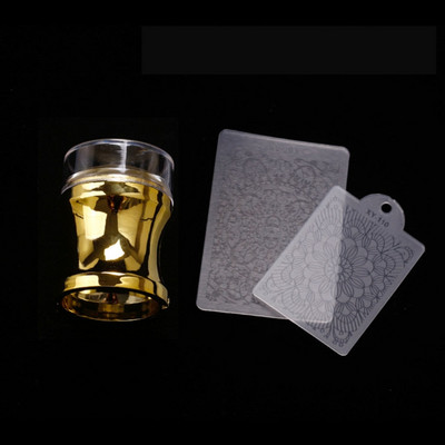 Комплект плочи за щамповане на нокти Прозрачен силикон за глава Маникюр Скрепер Полски шаблони за трансфер Комплекти с ноктопластика Drop Доставка