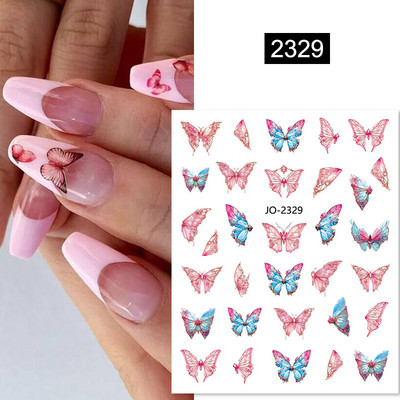 Zöld levél 3D köröm matrica holografikus arany ezüst virágok öntapadó matrica körömdíszítés vízcsúszkák