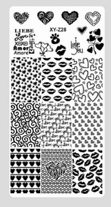 Ristkülikukujuline küünekunsti tembeldusplaat pits lillekujundus geomeetrilised jooned tähed tempel kujutisplaat küünte tembeldusmall küünte tööriistad