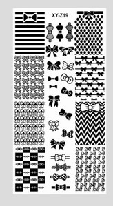 Ristkülikukujuline küünekunsti tembeldusplaat pits lillekujundus geomeetrilised jooned tähed tempel kujutisplaat küünte tembeldusmall küünte tööriistad