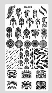 Ristkülikukujuline küünekunsti tembeldusplaat pits lillekujundus geomeetrilised jooned tähed tempel kujutisplaat küünte tembeldusmall küünte tööriistad