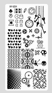 Ristkülikukujuline küünekunsti tembeldusplaat pits lillekujundus geomeetrilised jooned tähed tempel kujutisplaat küünte tembeldusmall küünte tööriistad