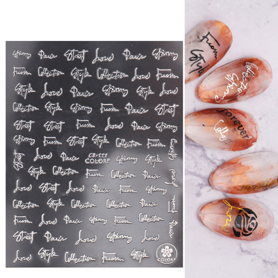 1db Valentin-napi legújabb 3D matrica körömdíszítéshez szerelmes levél szív fekete arany rózsa csúszkák köröm matrica kiegészítők JICB-101