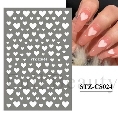 1db Valentin-napi legújabb 3D matrica körömdíszítéshez szerelmes levél szív fekete arany rózsa csúszkák köröm matrica kiegészítők JICB-101