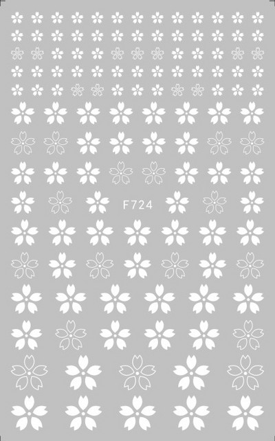 Autocolante pentru unghii Decal decor Decorare pentru unghii cu flori de cireș Modele creative DIY Instrument pentru decalcomanii filigran