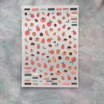 1 τμχ Summer Lemon Grapefruit DIY Nail Decal Nail Art Διακόσμηση Cherry Fruit Αυτοκόλλητο Νυχιών Αξεσουάρ Nail Art