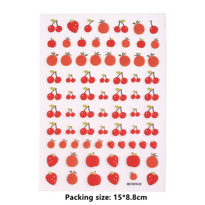 1 τμχ Summer Lemon Grapefruit DIY Nail Decal Nail Art Διακόσμηση Cherry Fruit Αυτοκόλλητο Νυχιών Αξεσουάρ Nail Art