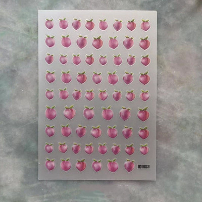 1 τμχ Summer Lemon Grapefruit DIY Nail Decal Nail Art Διακόσμηση Cherry Fruit Αυτοκόλλητο Νυχιών Αξεσουάρ Nail Art