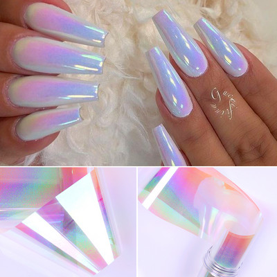 Márvány sorozatú körömfóliák Aurora Nail Art transzfer matrica papír virágmintás csúszka körömmatricák dekoráció körömdíszítés barkácsolás