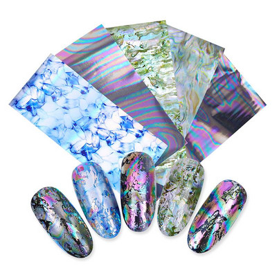 Marmorist seeria küünekile Aurora küünekunsti ülekandekleebis paber lillemuster liugur Nail Art kleebised Dekoratsioon küünte kunst DIY