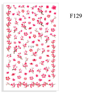 Reflective Glitter τρισδιάστατα αυτοκόλλητα για νύχια Sliver Flame Design Sparkling πούλιες Αυτοκόλλητα αυτοκόλλητα νυχιών Διακοσμητικά νυχιών