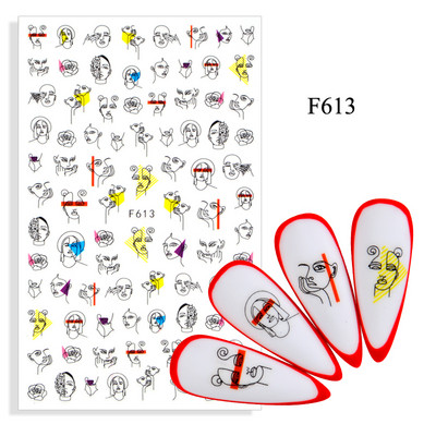 Reflective Glitter τρισδιάστατα αυτοκόλλητα για νύχια Sliver Flame Design Sparkling πούλιες Αυτοκόλλητα αυτοκόλλητα νυχιών Διακοσμητικά νυχιών