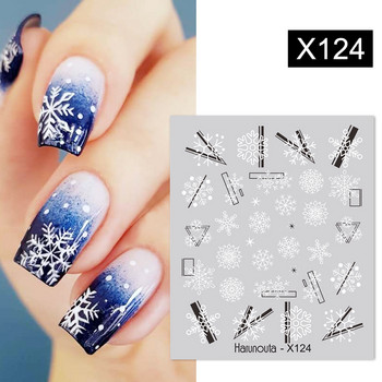 Harunouta Geometric Dandelion Flower Vine Water Nail Stickers Blossoms Transfer Decals Пролетен гел лак Плъзгачи Nail Art Decor