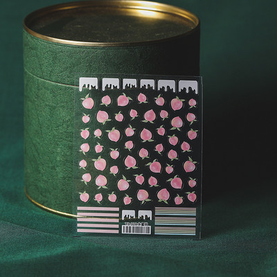 Lemon Cherry Figs τρισδιάστατα αυτοκόλλητα νυχιών 5D λουλούδια Γλυκά φρούτα με ανάγλυφο μαλακό ανάγλυφο Διακοσμήσεις νυχιών Χαλκομανίες Χονδρική