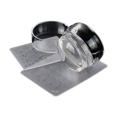 Funkcionális körömtömítés kaparóval, átlátszó szilikon körömdíszítő tömítés, lerakódásgátló, könnyen használható körömformázó pecsételő nők számára