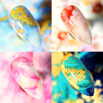 Αλουμινόχαρτα νυχιών Marble Flower Series Holographic Nail Art Transfer Αυτοκόλλητο Χαρτί Slider Νύχι Νερού Decal Σχέδιο Μανικιούρ Διακοσμητικά