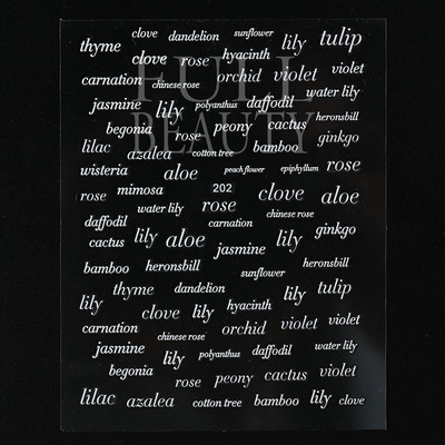 1tk Tekst Sõna Vene Inglise Küünte kleebised Must Valge Kuld Laser Armastusfraasi Kirjad 3D Maniküüri Kaunistus Liugurid #200-210